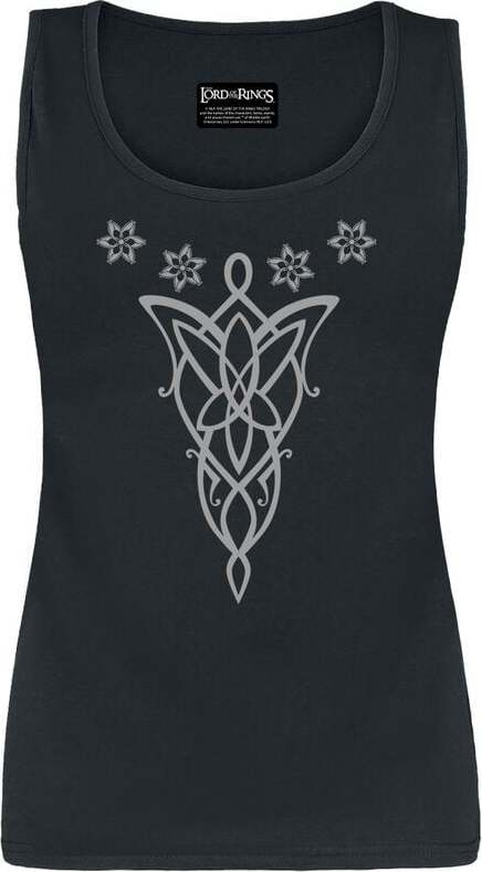 Pán prstenů Abendstern Dámský top černá - Merchstore.cz