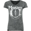 Pán prstenů Mordor Dámské tričko charcoal - Merchstore.cz