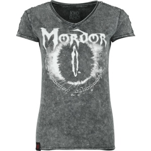 Pán prstenů Mordor Dámské tričko charcoal - Merchstore.cz