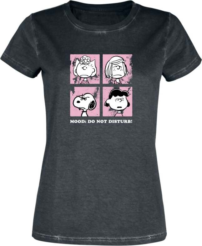 Peanuts Mood: Do Not Disturb Dámské tričko černá - Merchstore.cz Peanuts Mood: Do Not Disturb Dámské tričko černá - Merchstore.cz