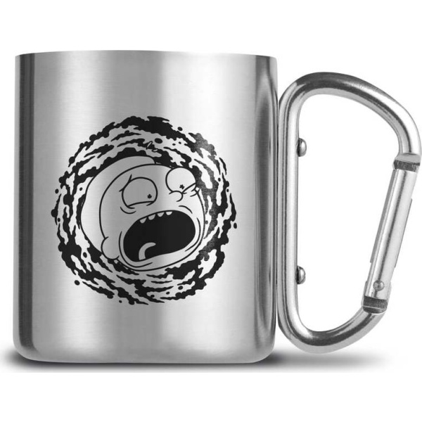 Rick And Morty Hrnek s karabínkou Hrnek stríbrná - Merchstore.cz