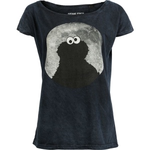 Sesame Street Dámské tričko Cookie Moonlight Dámské tričko modrá - Merchstore.cz