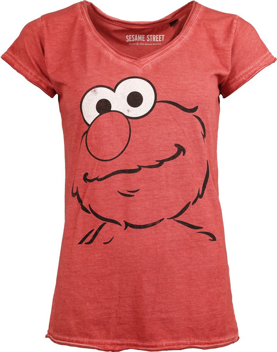 Sesame Street Elmo Charmy Dámské tričko červená - Merchstore.cz Sesame Street Elmo Charmy Dámské tričko červená - Merchstore.cz