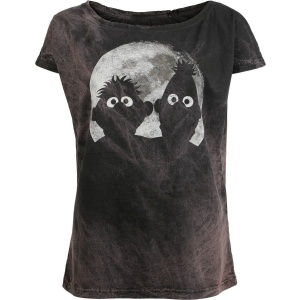Sesame Street Ernie und Bert - Moon Light Dámské tričko šedá - Merchstore.cz