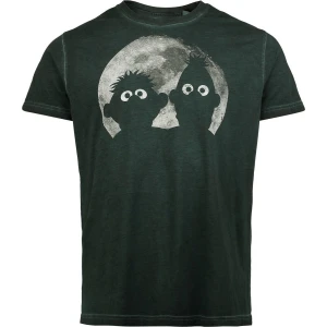 Sesame Street Ernie und Bert - Moon Light Tričko zelená - Merchstore.cz