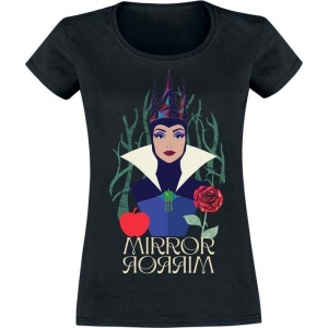 Sněhurka a sedm trpaslíků Mirror Mirror Dámské tričko černá - Merchstore.cz