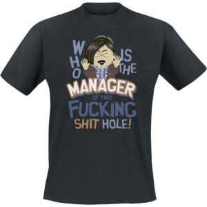 South Park Randy - Who Is The Manager Of This Shit Hole Tričko černá - Merchstore.cz
