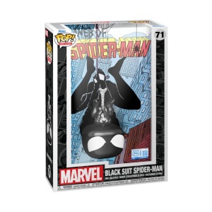Spider-Man Vinylová figurka č.71 Web of Spiderman - Black Suit Spiderman (Comic Cover) Sberatelská postava standard - Merchstore.cz
