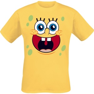 SpongeBob SquarePants Happy Face Tričko žlutá - Merchstore.cz