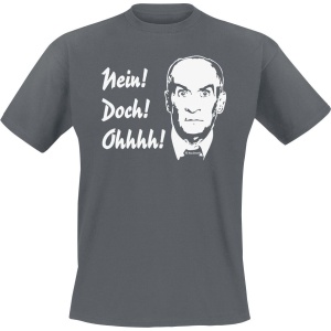 Louis de Funès Nein! Doch! Ohhhh! Tričko tmavě šedá - Merchstore.cz