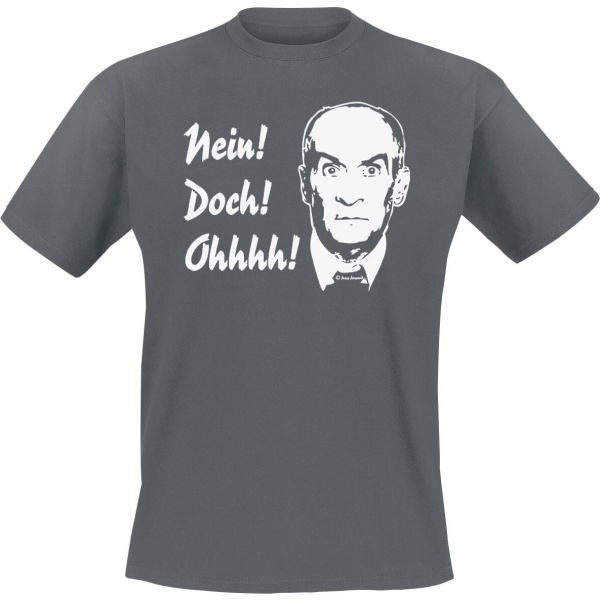 Louis de Funès Nein! Doch! Ohhhh! Tričko tmavě šedá - Merchstore.cz