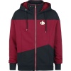 Star Trek The Next Generation Mikina s kapucí na zip cervená/cerná - Merchstore.cz