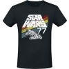 Star Wars 77 Falcon Tričko černá - Merchstore.cz