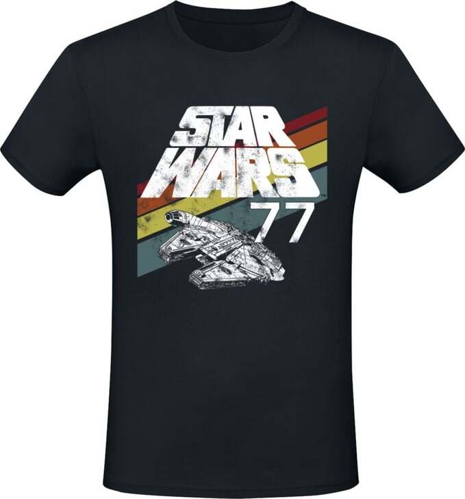 Star Wars 77 Falcon Tričko černá - Merchstore.cz Star Wars 77 Falcon Tričko černá - Merchstore.cz