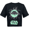 Star Wars Baby Grogu - Oversize Dámské tričko černá - Merchstore.cz