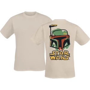 Star Wars Boba Fett - Doodle Tričko přírodní - Merchstore.cz