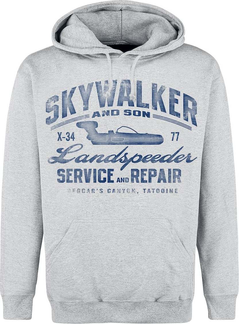 Star Wars Landspeeder Repair - Vintage Mikina s kapucí prošedivelá - Merchstore.cz