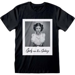 Star Wars Leia Girls Run The Galaxy Tričko černá - Merchstore.cz