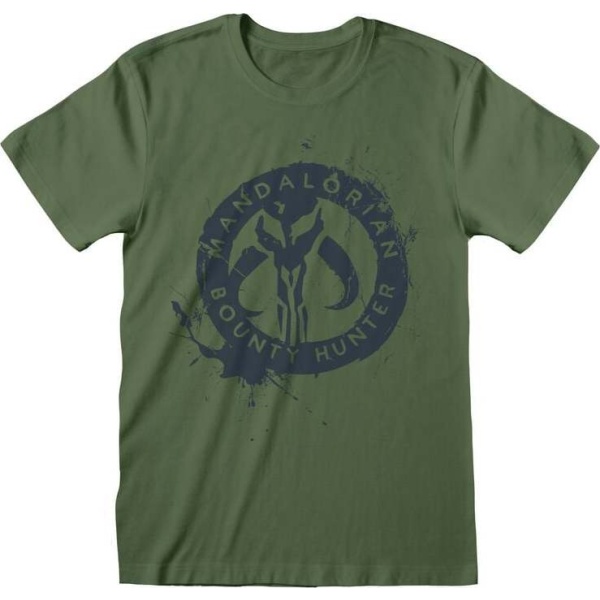 Star Wars The Mandalorian: Bounty Hunter Tričko zelená - Merchstore.cz