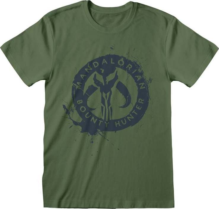 Star Wars The Mandalorian: Bounty Hunter Tričko zelená - Merchstore.cz Star Wars The Mandalorian: Bounty Hunter Tričko zelená - Merchstore.cz