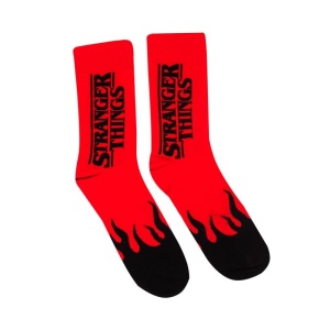 Stranger Things Red Flame Ponožky cervená/cerná - Merchstore.cz