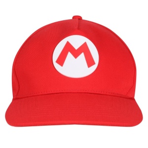 Super Mario Mario Badge kšiltovka červená - Merchstore.cz