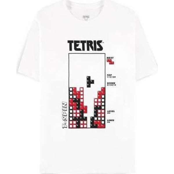 Tetris Block Party Tričko bílá - Merchstore.cz
