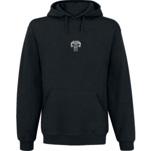 The Punisher Punisher Skull With Metallic Link Mikina s kapucí černá - Merchstore.cz