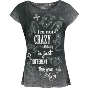 Alice in Wonderland I Am Not Crazy Dámské tričko šedá - Merchstore.cz