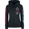 Assassin's Creed Work In The Dark Dámská mikina s kapucí na zip černá - Merchstore.cz