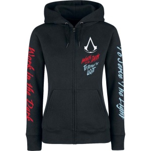Assassin's Creed Work In The Dark Dámská mikina s kapucí na zip černá - Merchstore.cz