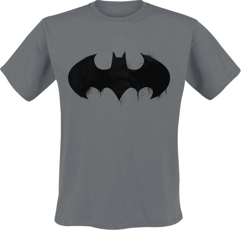 Batman Inked Logo Tričko tmavě šedá - Merchstore.cz Batman Inked Logo Tričko tmavě šedá - Merchstore.cz