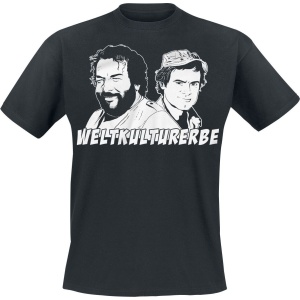 Bud Spencer Weltkulturerbe Tričko černá - Merchstore.cz