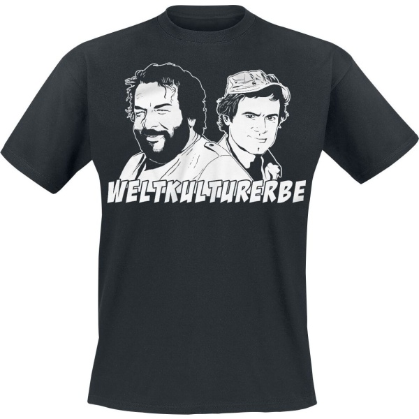 Bud Spencer Weltkulturerbe Tričko černá - Merchstore.cz