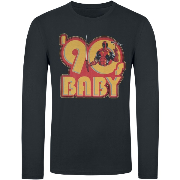 Deadpool Deadpool - 90s Baby Tričko s dlouhým rukávem černá - Merchstore.cz