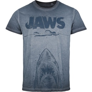 Der weisse Hai Jaws - Poster Tričko modrá - Merchstore.cz