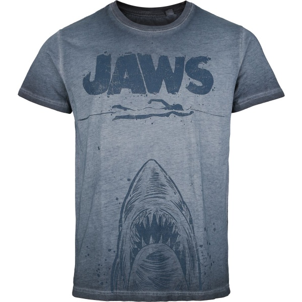 Der weisse Hai Jaws - Poster Tričko modrá - Merchstore.cz
