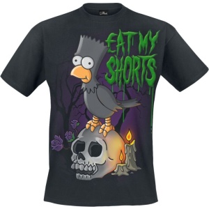 Die Simpsons Bart Raven Tričko černá - Merchstore.cz