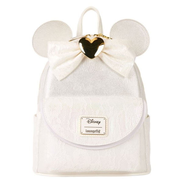 Disney Loungefly - Wedding Backpack Batoh bílá/zlatá - Merchstore.cz