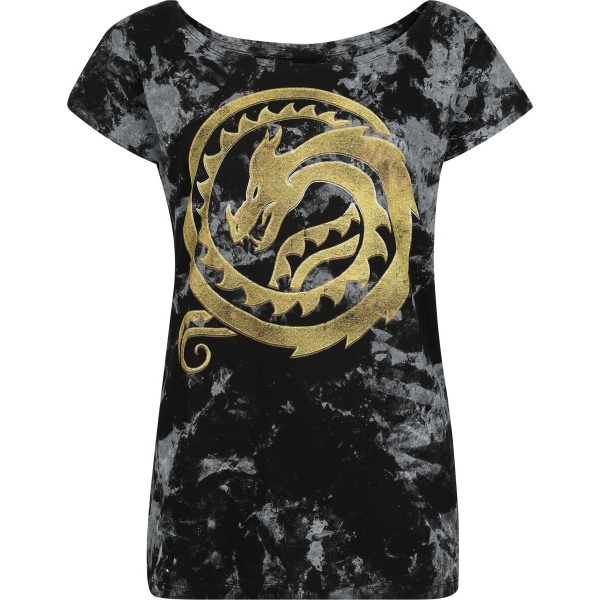 Drachenzähmen leicht gemacht Dragons - Circle Gold Dámské tričko černá - Merchstore.cz