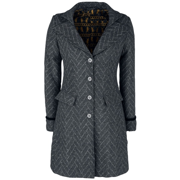 Fantastic Beasts Phantastische Tierwesen 3 - Newt Scamander Dámský kabát antracitová - Merchstore.cz