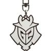 G2 Esports Samurai Logo Klíčenka bílá/cerná/cervená - Merchstore.cz