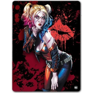 Batman Harley Quinn - Kiss Flísová deka vícebarevný - Merchstore.cz