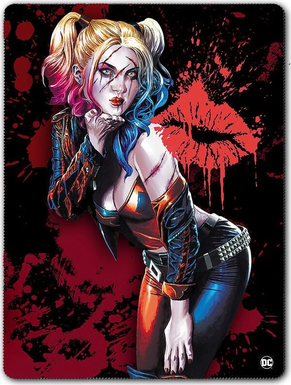 Batman Harley Quinn - Kiss Flísová deka vícebarevný - Merchstore.cz Batman Harley Quinn - Kiss Flísová deka vícebarevný - Merchstore.cz