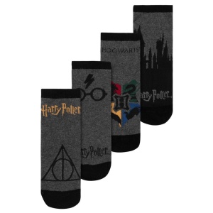 Harry Potter Hogwarts § Harry Potter and the Deathly Hallows - balení 4 ks Ponožky vícebarevný - Merchstore.cz
