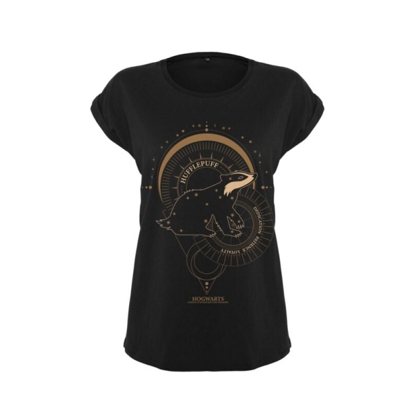 Harry Potter Hufflepuff Dámské tričko černá - Merchstore.cz
