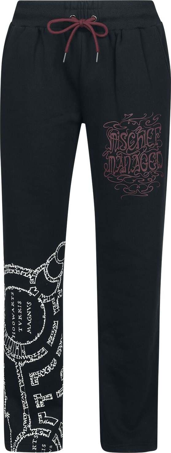 Harry Potter Marauder's map Dámské tepláky černá - Merchstore.cz Harry Potter Marauder's map Dámské tepláky černá - Merchstore.cz