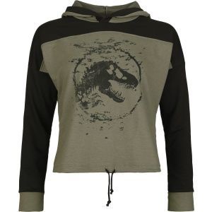 Jurassic Park Jurassic World - Reflections Dámská mikina s kapucí zelená/cerná - Merchstore.cz