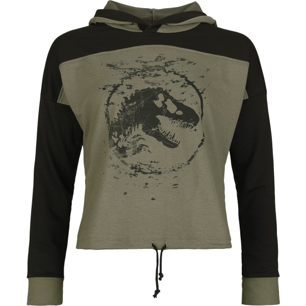 Jurassic Park Jurassic World - Reflections Dámská mikina s kapucí zelená/cerná - Merchstore.cz