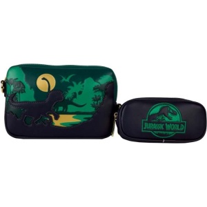 Jurassic Park Loungefly - Jurassic World Taška pres rameno zelená - Merchstore.cz
